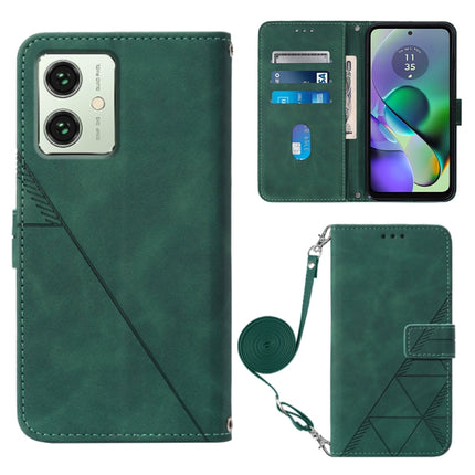 Crossbody 3D Embossed Flip Leather Phone Case, For Motorola Moto G54, For Motorola Moto G14, For Motorola Moto G Power 2023