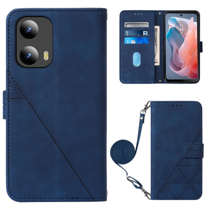 Crossbody 3D Embossed Flip Leather Phone Case, For Motorola Moto G04 4G / G24 4G, For Motorola Moto G34, For Motorola Moto G Play 5G 2024, For Motorola Moto G84
