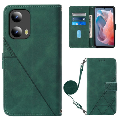 Crossbody 3D Embossed Flip Leather Phone Case, For Motorola Moto G04 4G / G24 4G, For Motorola Moto G34, For Motorola Moto G Play 5G 2024, For Motorola Moto G84
