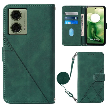 Crossbody 3D Embossed Flip Leather Phone Case, For Motorola Moto G04 4G / G24 4G, For Motorola Moto G34, For Motorola Moto G Play 5G 2024, For Motorola Moto G84