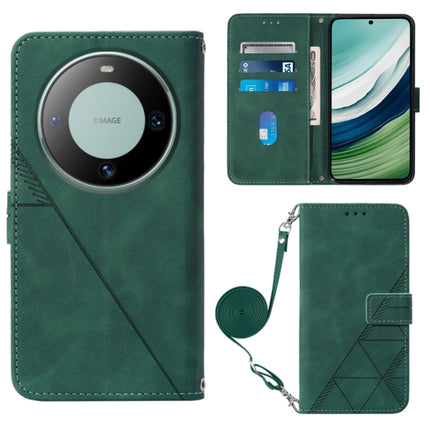 Crossbody 3D Embossed Flip Leather Phone Case, For Huawei Pura 70 Pro, For Huawei Pura 70, For Huawei Mate 60, For Huawei Mate 60 Pro