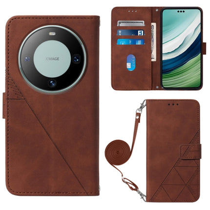 Crossbody 3D Embossed Flip Leather Phone Case, For Huawei Pura 70 Pro, For Huawei Pura 70, For Huawei Mate 60, For Huawei Mate 60 Pro