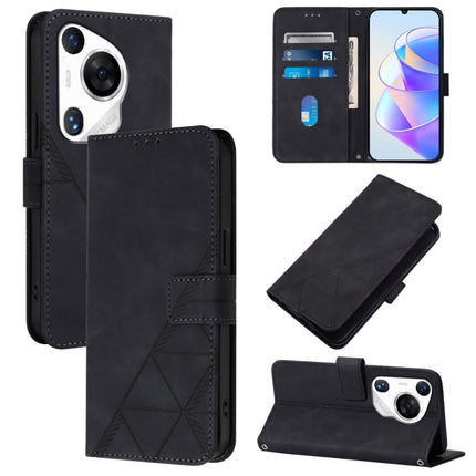 Crossbody 3D Embossed Flip Leather Phone Case, For Huawei Pura 70 Pro, For Huawei Pura 70, For Huawei Mate 60, For Huawei Mate 60 Pro