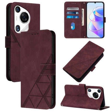 Crossbody 3D Embossed Flip Leather Phone Case, For Huawei Pura 70 Pro, For Huawei Pura 70, For Huawei Mate 60, For Huawei Mate 60 Pro