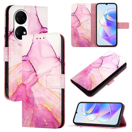 PT003 Marble Pattern Flip Leather Phone Case, For Huawei P50 Pro, For Huawei P50, For Huawei Enjoy 20 SE / Y7a / P smart 2021, For Huawei P40 lite / nova 6 SE