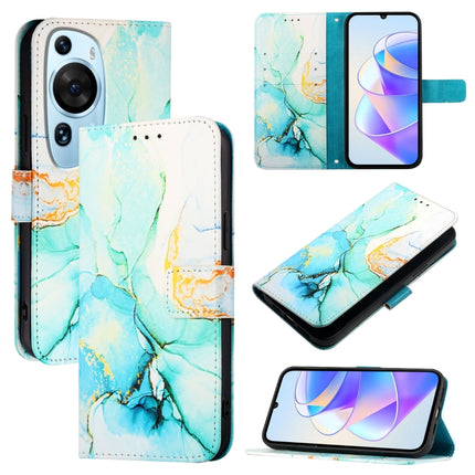 PT003 Marble Pattern Flip Leather Phone Case, For Huawei Pura 70, For Huawei Mate 60, For Huawei Mate 60 Pro, For Huawei P60 Art