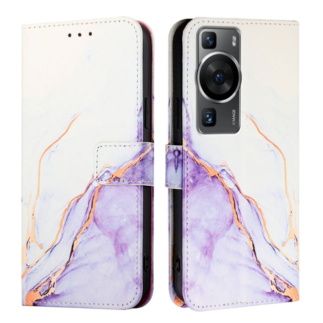PT003 Marble Pattern Flip Leather Phone Case, For Huawei P60 / P60 Pro, For Huawei Enjoy 50 Pro / nova Y90, For Huawei Enjoy 50 / nova Y70 Plus, For Huawei nova 9