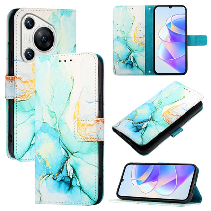 PT003 Marble Pattern Flip Leather Phone Case, For Huawei Pura 70, For Huawei Mate 60, For Huawei Mate 60 Pro, For Huawei P60 Art