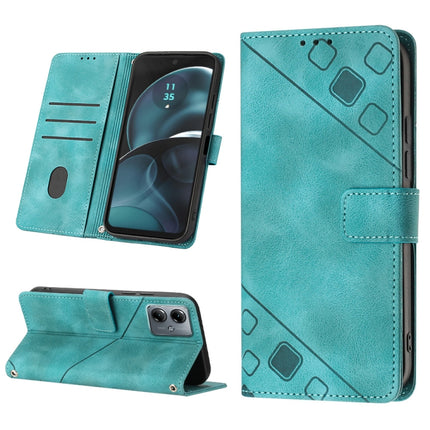 Skin Feel Embossed Leather Phone Case, For Motorola Moto G54, For Motorola Edge 40 Neo, For Motorola Moto G14, For Motorola Moto G Stylus 4G 2023