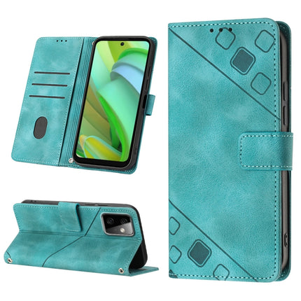 Skin Feel Embossed Leather Phone Case, For Motorola Moto G Power 2023, For Motorola Moto G73, For Motorola Edge 30 Neo, For Motorola Moto G22 / E22s / E32 India