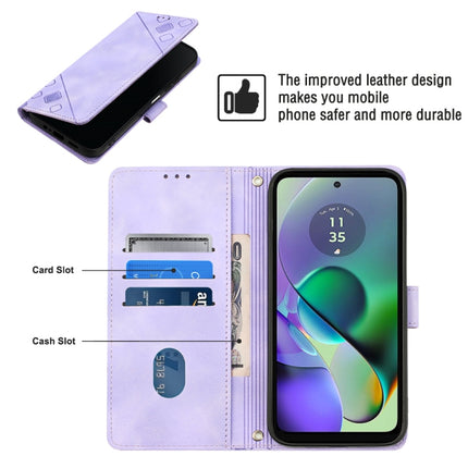 Skin Feel Embossed Leather Phone Case, For Motorola Moto G54, For Motorola Edge 40 Neo, For Motorola Moto G14, For Motorola Moto G Stylus 4G 2023