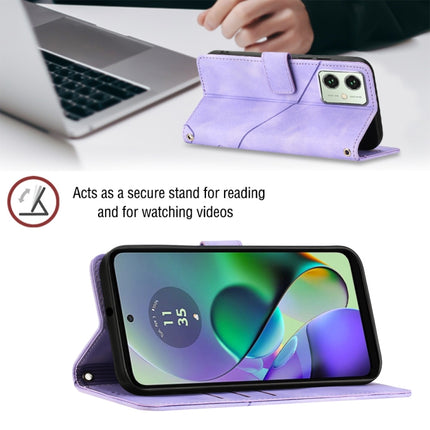 Skin Feel Embossed Leather Phone Case, For Motorola Moto G54, For Motorola Edge 40 Neo, For Motorola Moto G14, For Motorola Moto G Stylus 4G 2023