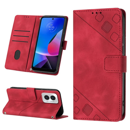 Skin Feel Embossed Leather Phone Case, For Motorola Moto G Stylus 5G, For Motorola Moto G04 4G / G24 4G, For Motorola Moto G34, For Motorola Moto G Play 4G 2024