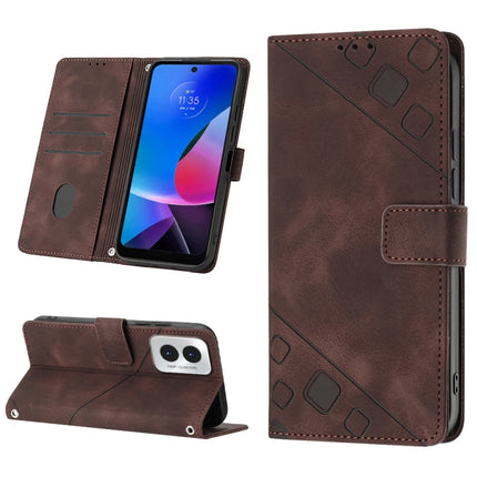 Skin Feel Embossed Leather Phone Case, For Motorola Moto G Stylus 5G, For Motorola Moto G04 4G / G24 4G, For Motorola Moto G34, For Motorola Moto G Play 4G 2024