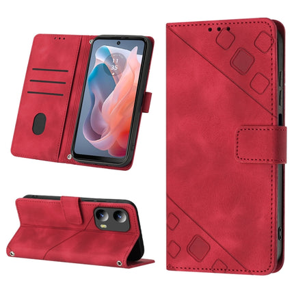 Skin Feel Embossed Leather Phone Case, For Motorola Moto G Play 5G 2024, For Motorola Moto G Power 5G 2024, For Motorola Edge 40 5G / Edge 2023 US, For Motorola Moto G84