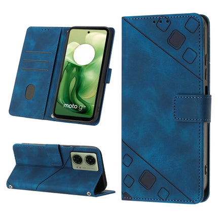 Skin Feel Embossed Leather Phone Case, For Motorola Moto G Stylus 5G, For Motorola Moto G04 4G / G24 4G, For Motorola Moto G34, For Motorola Moto G Play 4G 2024