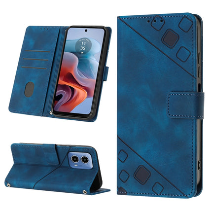 Skin Feel Embossed Leather Phone Case, For Motorola Moto G Stylus 5G, For Motorola Moto G04 4G / G24 4G, For Motorola Moto G34, For Motorola Moto G Play 4G 2024
