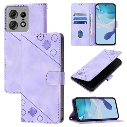 Skin Feel Embossed Leather Phone Case, For Motorola Moto G85, For Motorola Edge 50 Ultra, For Motorola Edge 50 Pro, For Motorola Edge 50 Fusion