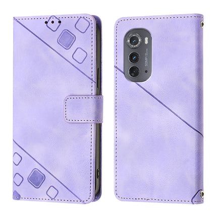 Skin Feel Embossed Leather Phone Case, For Motorola Edge 2022 / Edge 5G UW 2022, For Motorola Moto G42, For Motorola Edge S30 / Moto G200 5G, For Motorola Moto G51 5G