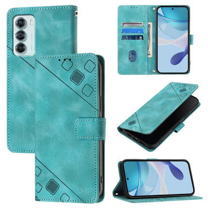 Skin Feel Embossed Leather Phone Case, For Motorola Edge 2022 / Edge 5G UW 2022, For Motorola Moto G42, For Motorola Edge S30 / Moto G200 5G, For Motorola Moto G51 5G