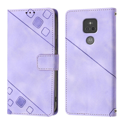 Skin Feel Embossed Leather Phone Case, For Motorola Moto G Play 2021, For Motorola Moto G Stylus 4G 2021