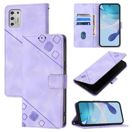 Skin Feel Embossed Leather Phone Case, For Motorola Moto G Play 2021, For Motorola Moto G Stylus 4G 2021