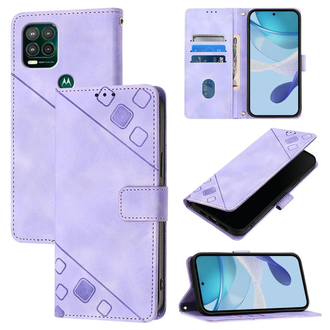 Skin Feel Embossed Leather Phone Case, For Motorola Moto G31 Global / Moto G41, For Motorola Moto G71 5G, For Motorola Moto G Stylus 5G 2021, For Motorola Moto G60 / Moto G40 Fusion