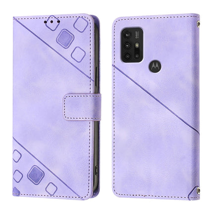 Skin Feel Embossed Leather Phone Case, For Motorola Moto G10 / G10 Power / G20, For Motorola Moto E7 Power, For Motorola One 5G Ace / Moto G 5G 2020, For Motorola Moto G Power 2021