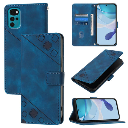 Skin Feel Embossed Leather Phone Case, For Motorola Moto G Power 2023, For Motorola Moto G73, For Motorola Edge 30 Neo, For Motorola Moto G22 / E22s / E32 India