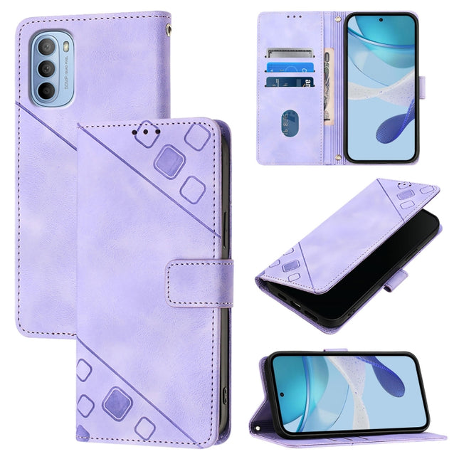 Skin Feel Embossed Leather Phone Case, For Motorola Moto G31 Global / Moto G41, For Motorola Moto G71 5G, For Motorola Moto G Stylus 5G 2021, For Motorola Moto G60 / Moto G40 Fusion