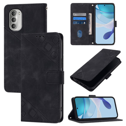 Skin Feel Embossed Leather Phone Case, For Motorola Edge 2022 / Edge 5G UW 2022, For Motorola Moto G42, For Motorola Edge S30 / Moto G200 5G, For Motorola Moto G51 5G