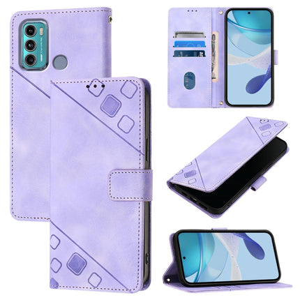 Skin Feel Embossed Leather Phone Case, For Motorola Moto G31 Global / Moto G41, For Motorola Moto G71 5G, For Motorola Moto G Stylus 5G 2021, For Motorola Moto G60 / Moto G40 Fusion