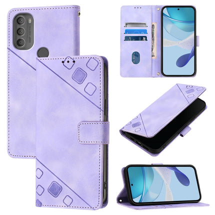 Skin Feel Embossed Leather Phone Case, For Motorola Moto G31 Global / Moto G41, For Motorola Moto G71 5G, For Motorola Moto G Stylus 5G 2021, For Motorola Moto G60 / Moto G40 Fusion