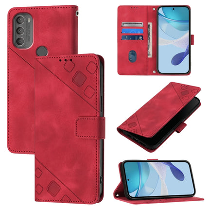 Skin Feel Embossed Leather Phone Case, For Motorola Moto G31 Global / Moto G41, For Motorola Moto G71 5G, For Motorola Moto G Stylus 5G 2021, For Motorola Moto G60 / Moto G40 Fusion