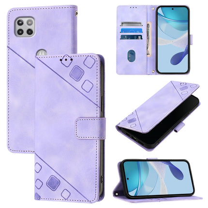 Skin Feel Embossed Leather Phone Case, For Motorola Moto G10 / G10 Power / G20, For Motorola Moto E7 Power, For Motorola One 5G Ace / Moto G 5G 2020, For Motorola Moto G Power 2021
