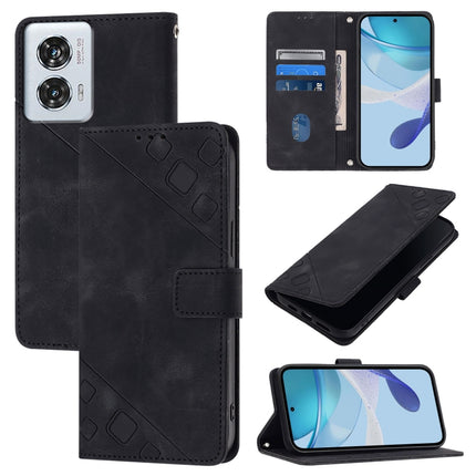 Skin Feel Embossed Leather Phone Case, For Motorola Moto G85, For Motorola Edge 50 Ultra, For Motorola Edge 50 Pro, For Motorola Edge 50 Fusion