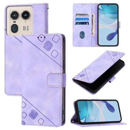 Skin Feel Embossed Leather Phone Case, For Motorola Moto G85, For Motorola Edge 50 Ultra, For Motorola Edge 50 Pro, For Motorola Edge 50 Fusion