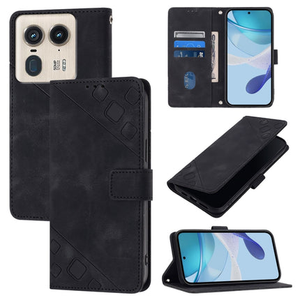 Skin Feel Embossed Leather Phone Case, For Motorola Moto G85, For Motorola Edge 50 Ultra, For Motorola Edge 50 Pro, For Motorola Edge 50 Fusion