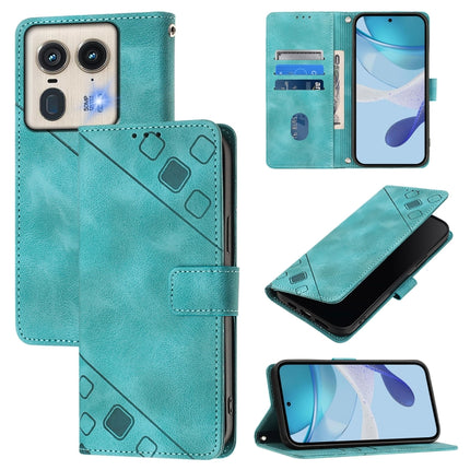 Skin Feel Embossed Leather Phone Case, For Motorola Moto G05, For Motorola Moto G15, For Motorola Edge 50 5G Global, For Motorola Moto E14