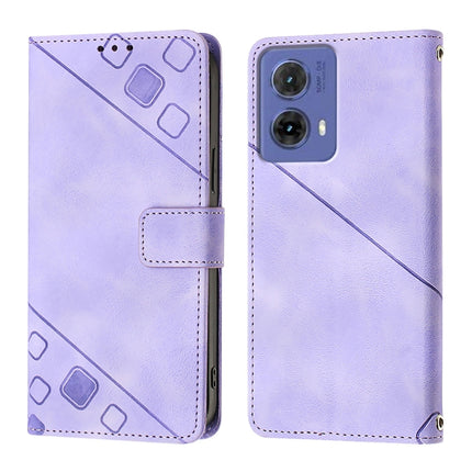 Skin Feel Embossed Leather Phone Case, For Motorola Moto G85, For Motorola Edge 50 Ultra, For Motorola Edge 50 Pro, For Motorola Edge 50 Fusion