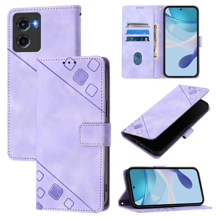 Skin Feel Embossed Leather Phone Case, For Motorola Moto G05, For Motorola Moto G15, For Motorola Edge 50 5G Global, For Motorola Moto E14