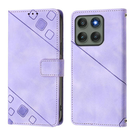Skin Feel Embossed Leather Phone Case, For Motorola Edge 60 Pro / 60s Pro 5G, For Motorola Edge 60 Fusion 5G Global, For Motorola Moto G Stylus 5G 2025 Global, For Motorola Moto G15 / G15 Power