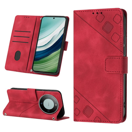 Skin Feel Embossed Leather Phone Case, For Huawei Nova 12s Global, For Huawei Pura 70 Pro, For Huawei Pura 70, For Huawei Mate 60