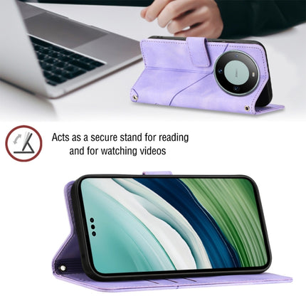Skin Feel Embossed Leather Phone Case, For Huawei Mate 60 Pro, For Huawei P60 Art, For Huawei P60 / P60 Pro, For Huawei Enjoy 50 Pro / Nova Y90