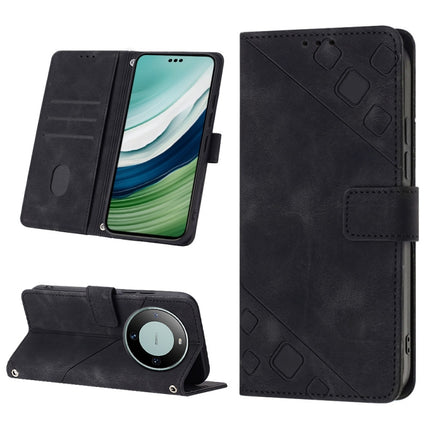 Skin Feel Embossed Leather Phone Case, For Huawei Mate 60 Pro, For Huawei P60 Art, For Huawei P60 / P60 Pro, For Huawei Enjoy 50 Pro / Nova Y90