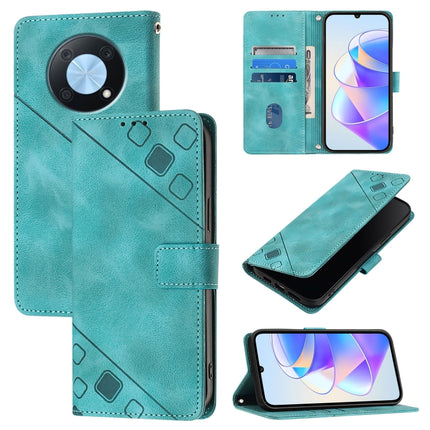 Skin Feel Embossed Leather Phone Case, For Huawei Mate 60 Pro, For Huawei P60 Art, For Huawei P60 / P60 Pro, For Huawei Enjoy 50 Pro / Nova Y90