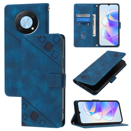 Skin Feel Embossed Leather Phone Case, For Huawei Mate 60 Pro, For Huawei P60 Art, For Huawei P60 / P60 Pro, For Huawei Enjoy 50 Pro / Nova Y90