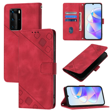 Skin Feel Embossed Leather Phone Case, For Huawei P50 Pro, For Huawei P50, For Huawei Enjoy 20 SE / P smart 2021 / Y7a, For Huawei P40 Pro