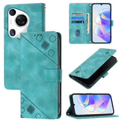 Skin Feel Embossed Leather Phone Case, For Huawei Nova 12s Global, For Huawei Pura 70 Pro, For Huawei Pura 70, For Huawei Mate 60