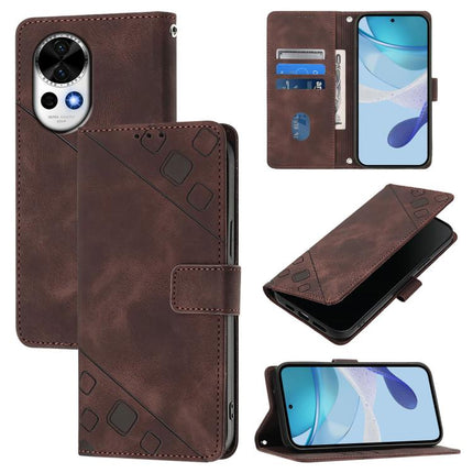Skin Feel Embossed Leather Phone Case, For Huawei nova 14 5G, For Huawei nova 13 Pro, For Huawei nova 13 / nova 12, For Huawei Nova 12i Global